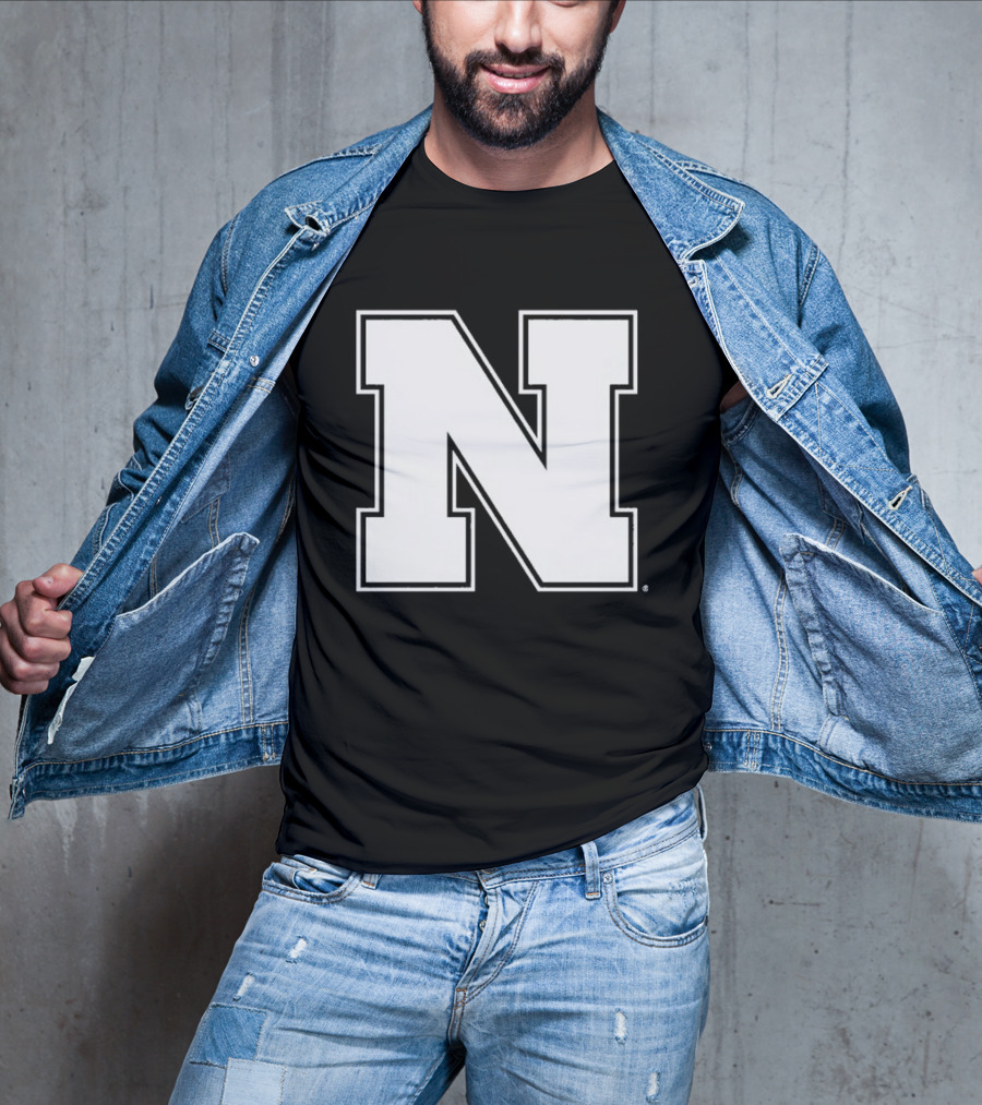 NE Logo Heavyweight Charcoal N Emblem T-Shirt