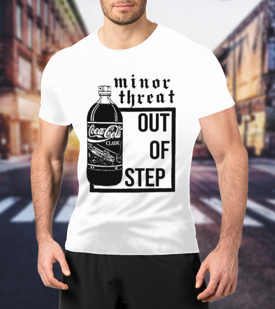 Minor Threat Out Of Step Coca Cola Classic Mockup T-Shirt