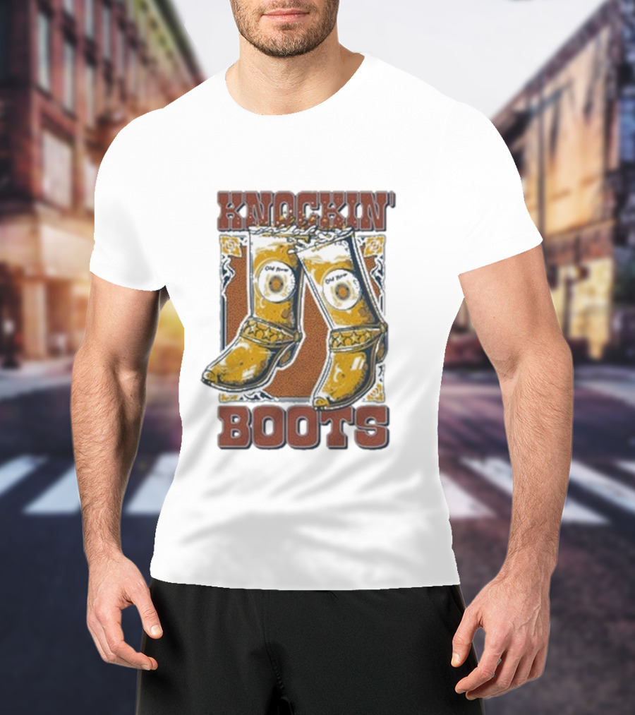 Old Row Knockin' Boots Cowboy Western T-Shirt