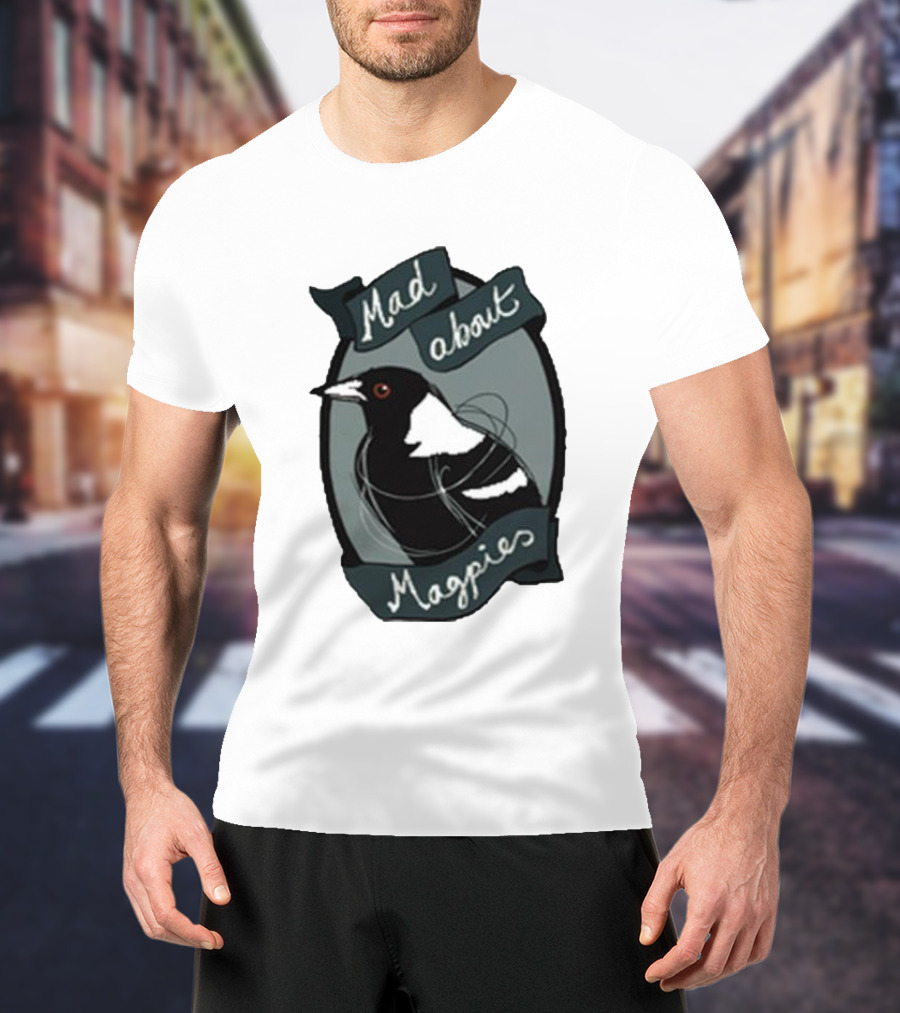 Bridget Farmer Mad About Magpies Bird T-Shirt