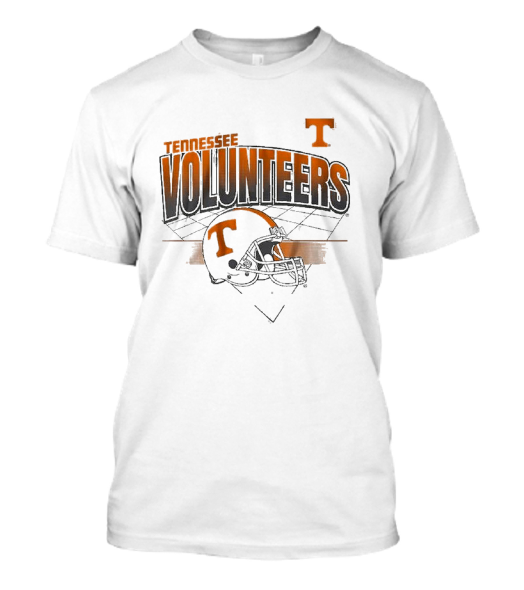 Tennessee Volunteers Football Helmet Knoxville Grid T-Shirt