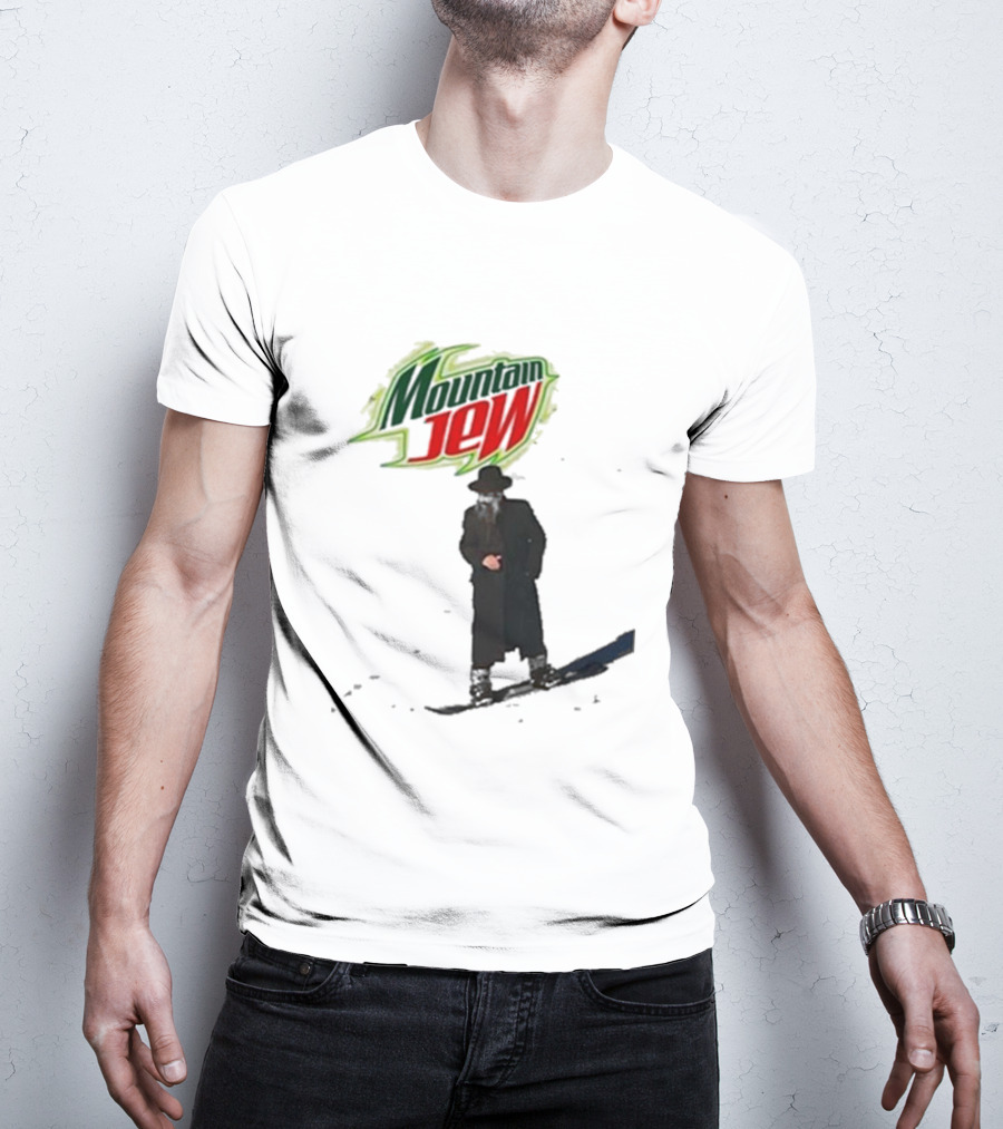 Mountain Jew Funny Ahh Tees Jewish Skiing T-Shirt