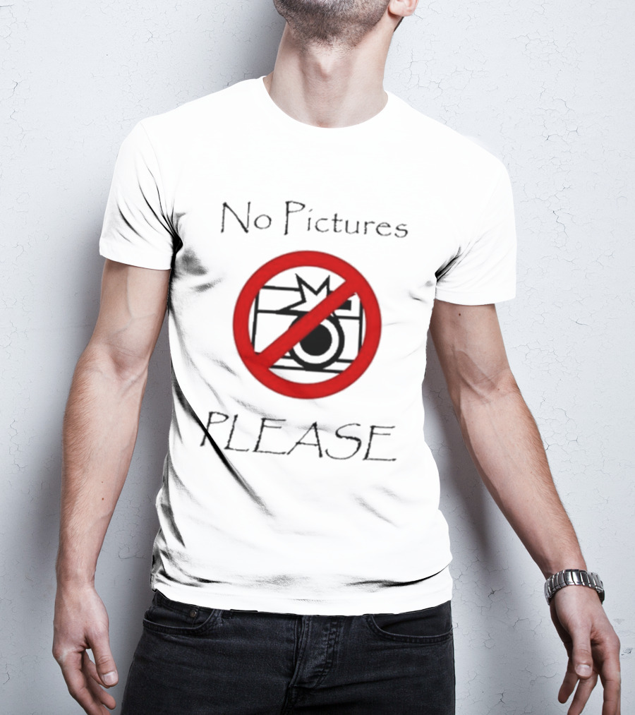 Joeyy No Pictures Please Camera Icon T-Shirt
