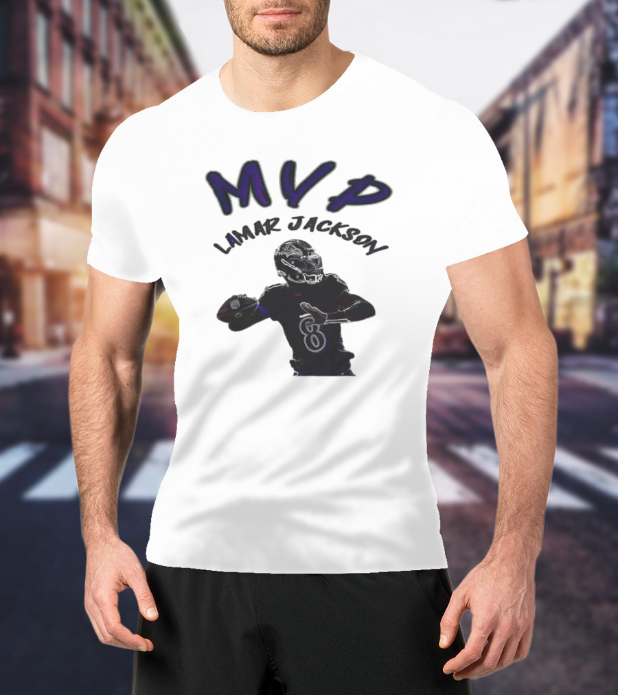 MVP Lamar Jackson Baltimore Ravens Quarterback T-Shirt