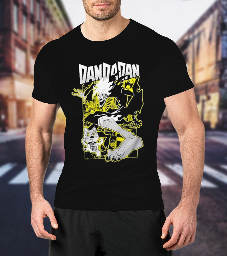 Dandadan Anime Manga Character Skeleton Creature Chase T-Shirt