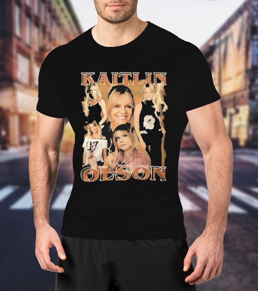 Kaitlin Olson Vintage Bootleg Collage T-Shirt