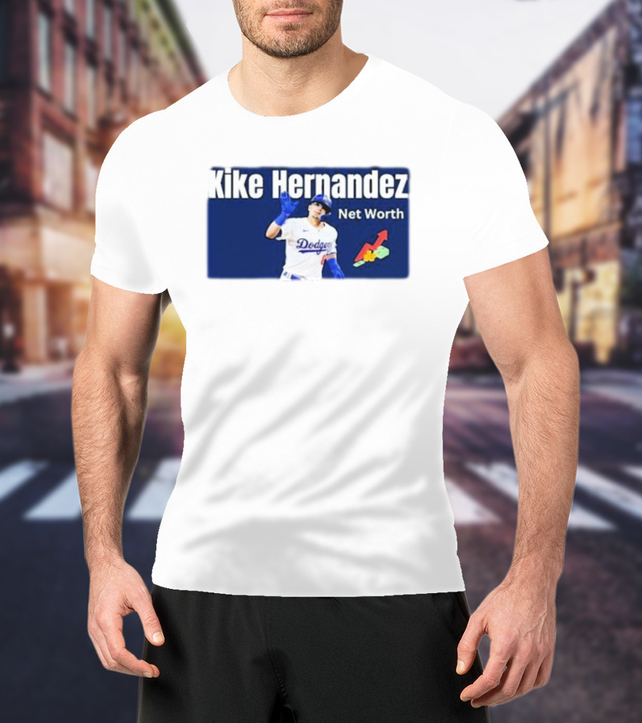 Kike Hernandez Dodgers Net Worth Baseball Analysis T-Shirt