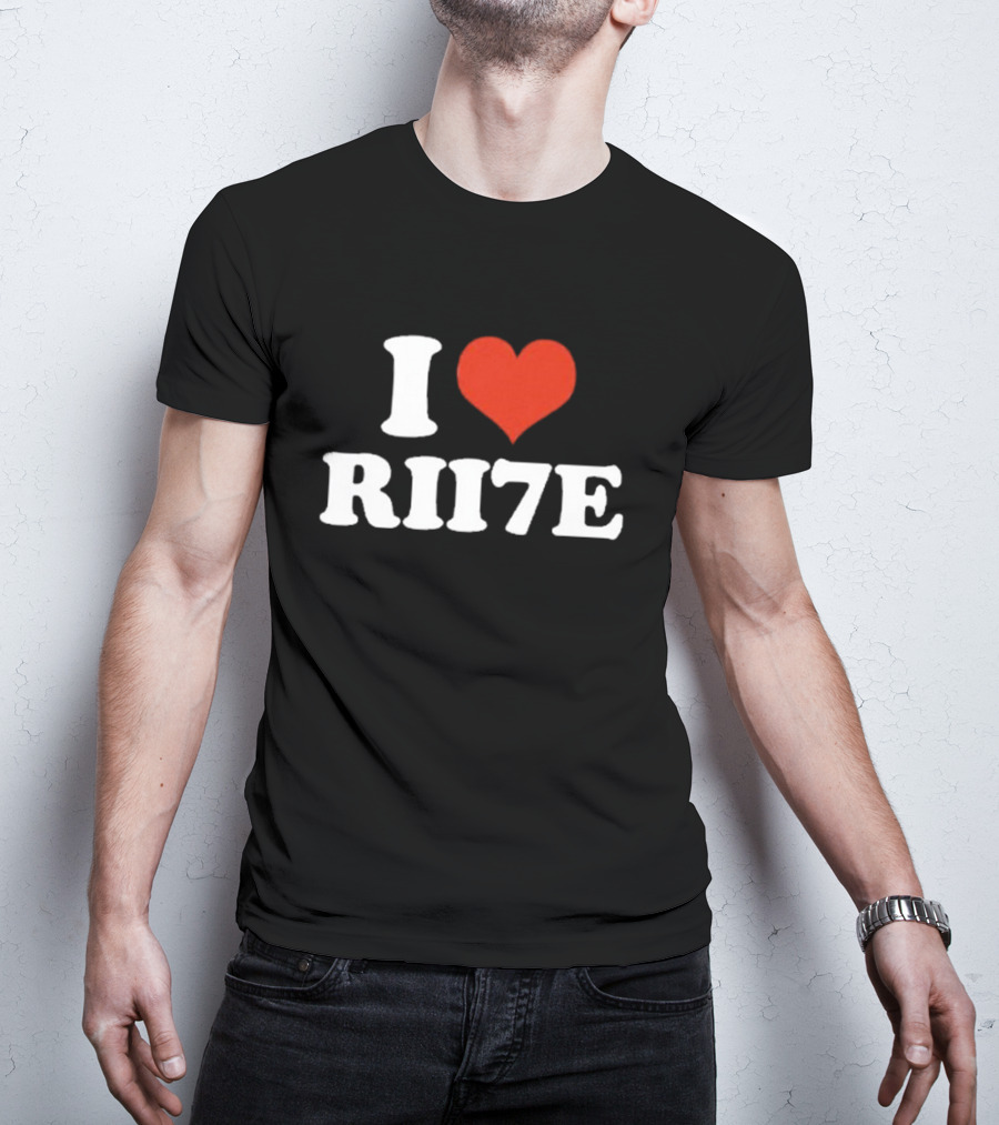 I Heart Rii7e Message T-Shirt