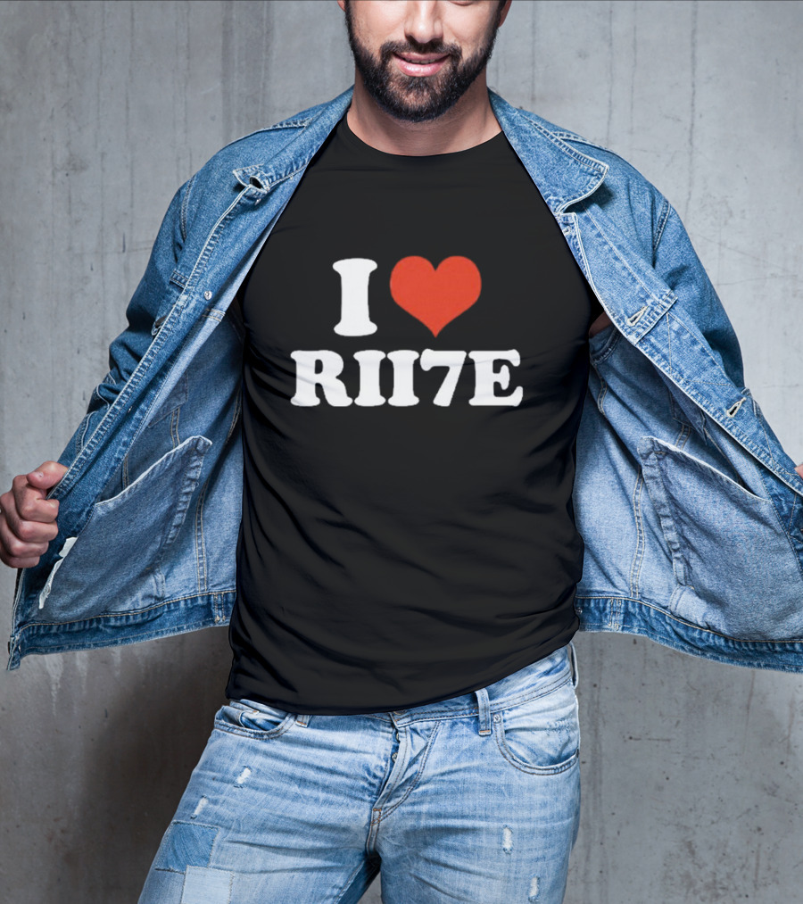 I Heart Rii7e Message T-Shirt