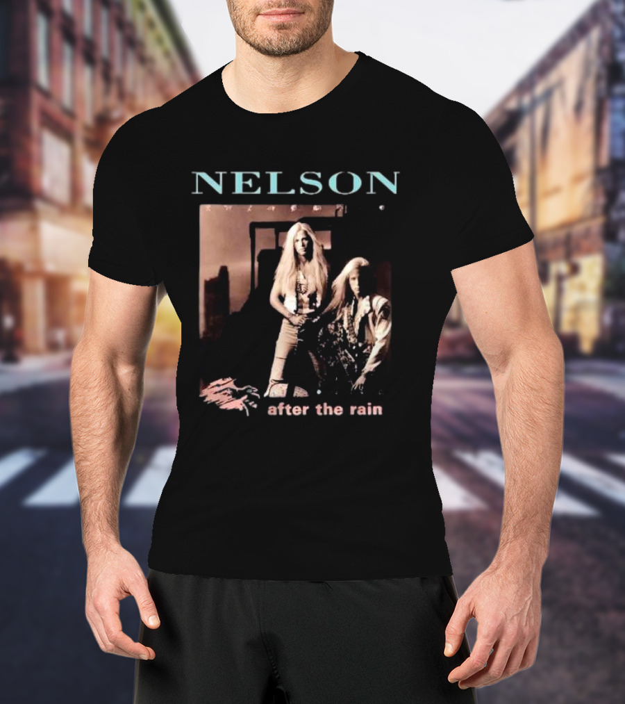 NELSON After The Rain Album Cover 90s Rock Band T-Shirt