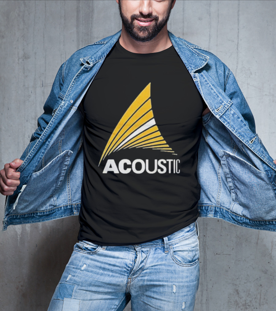 Acoustic Audio Yellow Wave T-Shirt