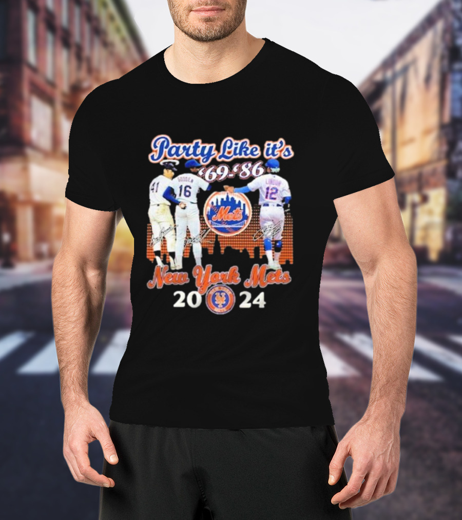 Party Like It’s ’69-’86 New York Mets T-Shirt