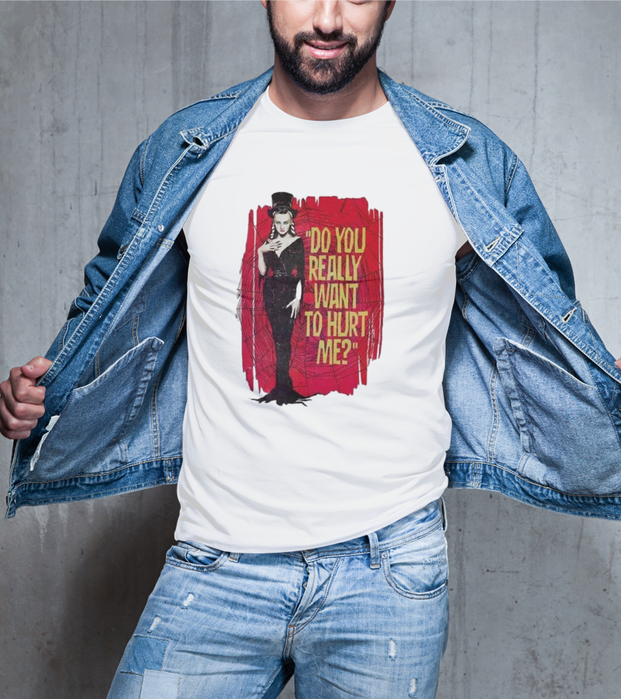 Do You Really Want To Hurt Me Red Background Goth T-Shirt