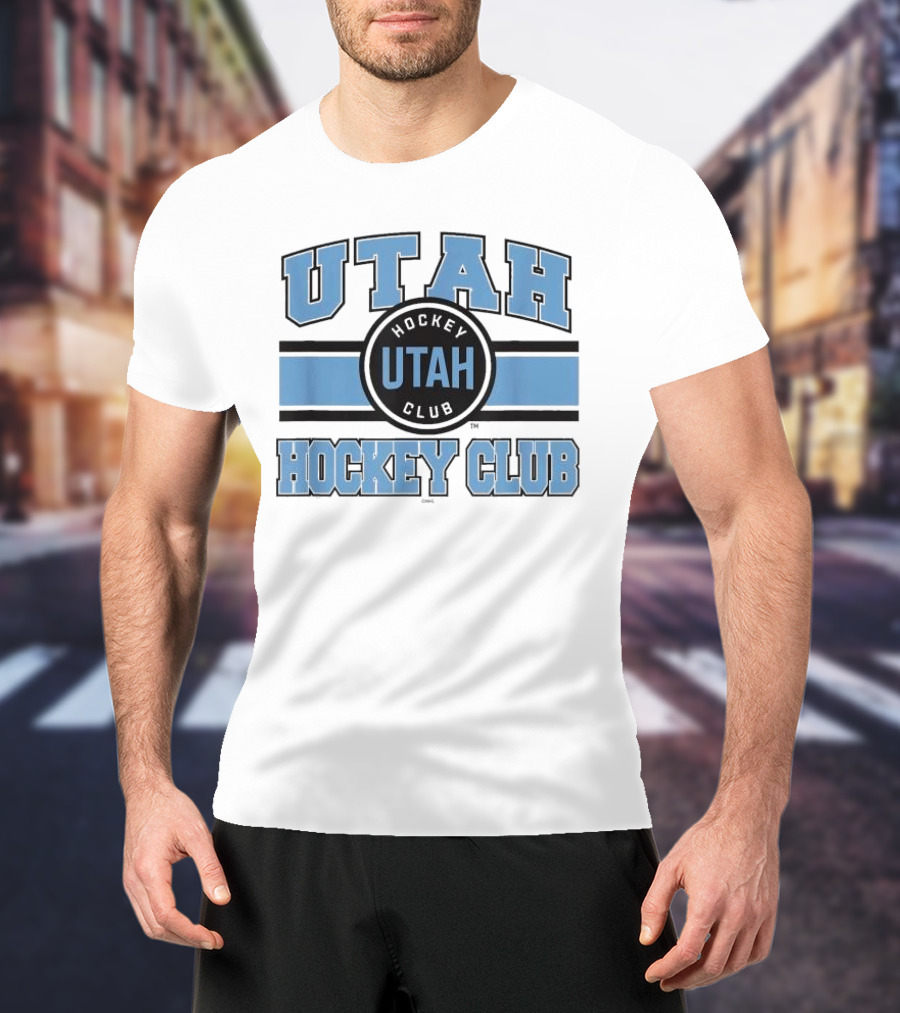 Utah Hockey Club Blue Stripe Licensed T-Shirt