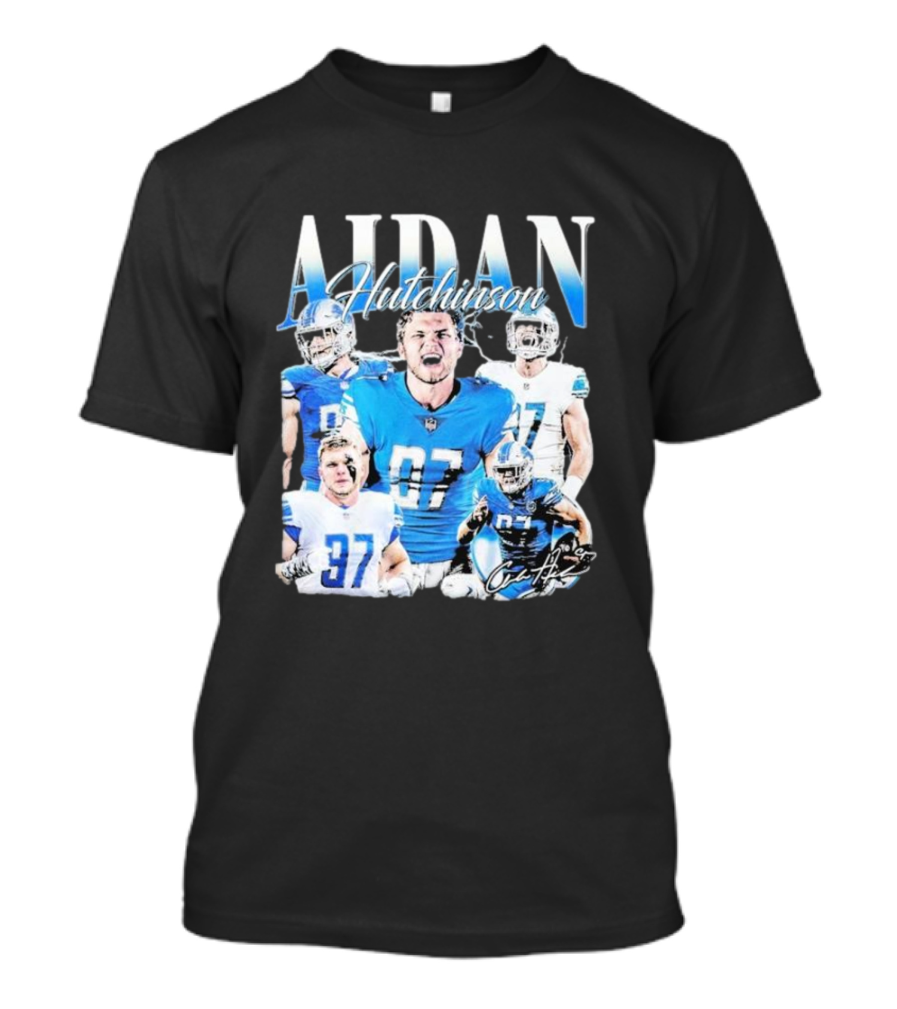Aidan Hutchinson Detroit Lions 97 Football Star T-Shirt