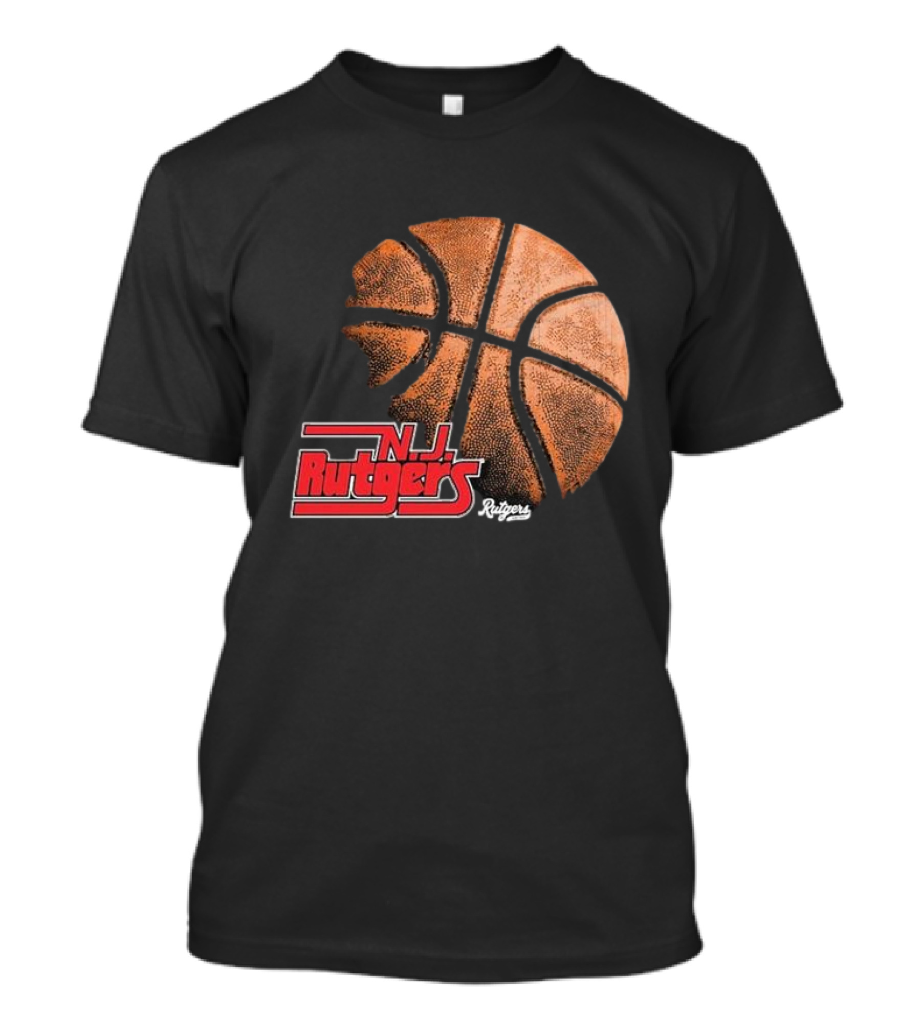 Rutgers Scarlet Knights NJ Basketball Retro T-Shirt