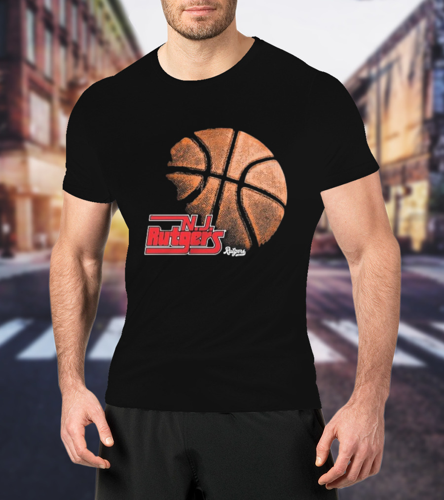Rutgers Scarlet Knights NJ Basketball Retro T-Shirt