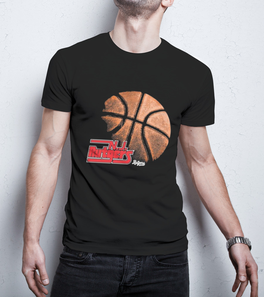 Rutgers Scarlet Knights NJ Basketball Retro T-Shirt