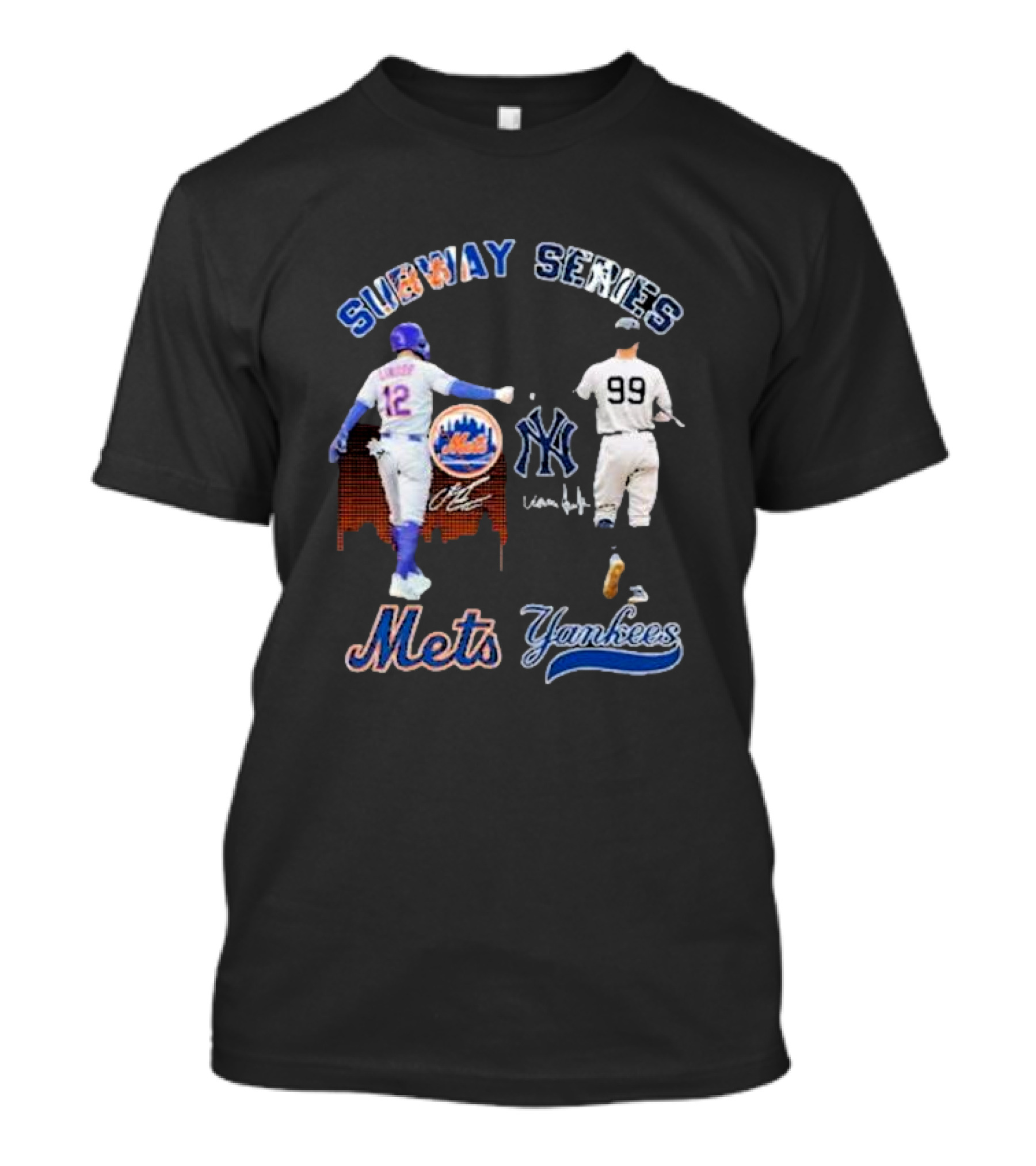 Subway Series Mets Yankees Lindor Judge T-Shirt
