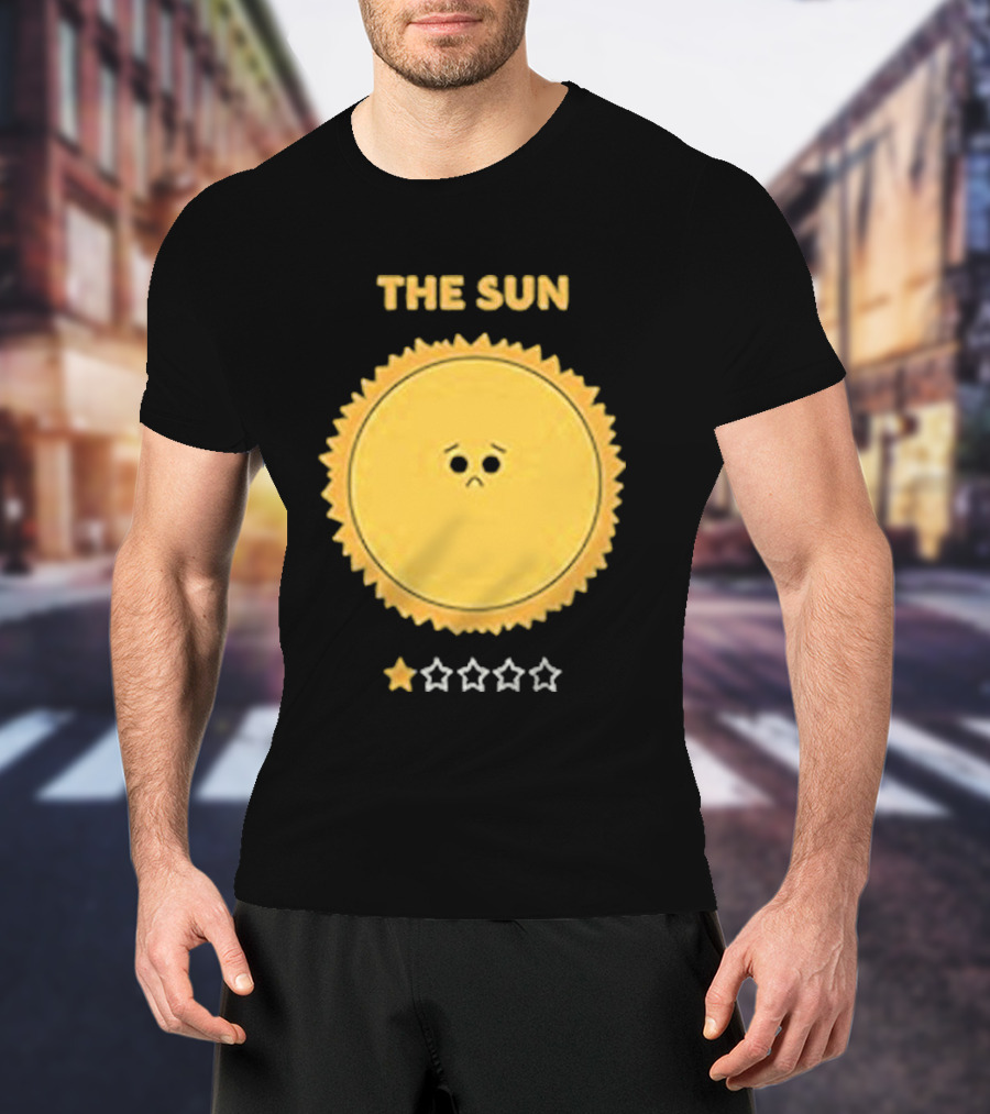 The Sun One Star Rating Sad Face T-Shirt