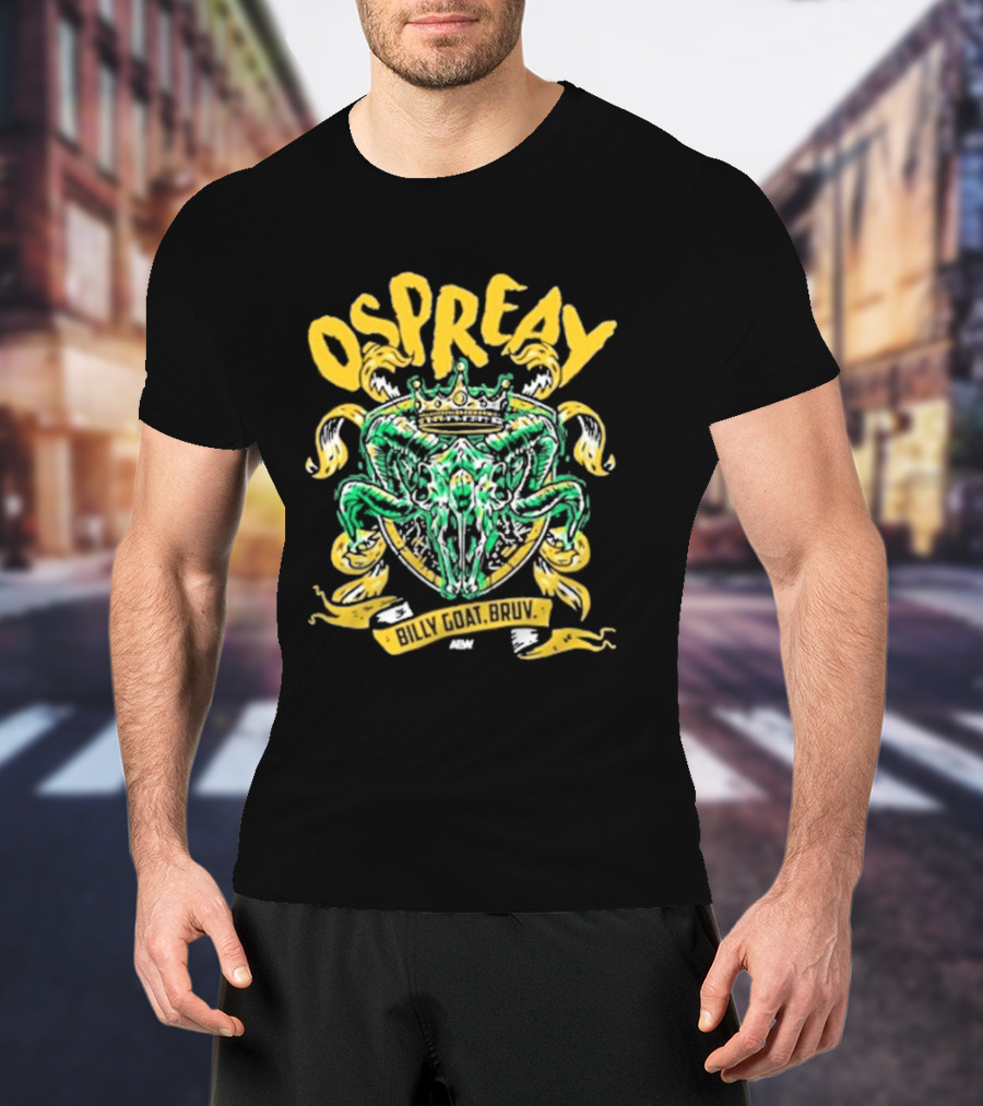 Ospreay Billy Goat, Bruv ADW Crowned Skull T-Shirt