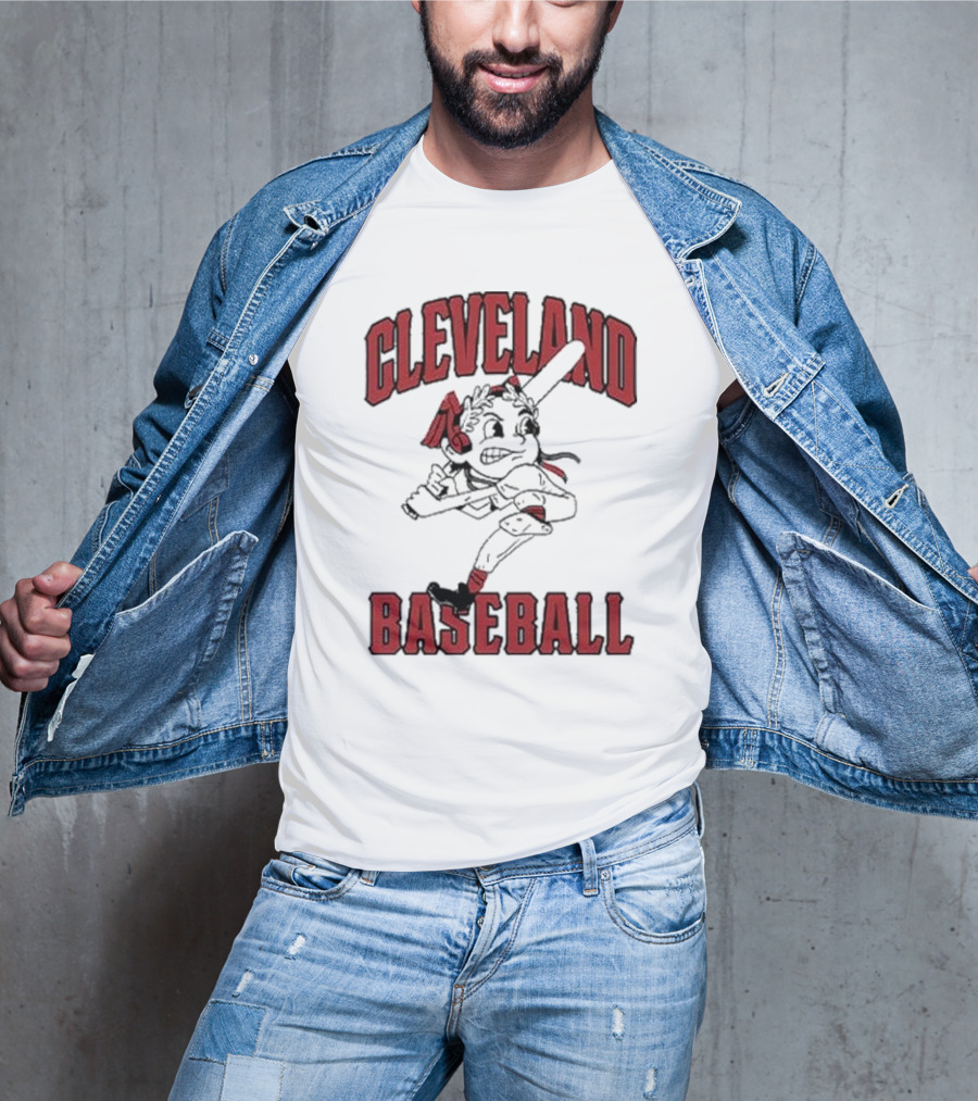 Cleveland Baseball Retro Chief Wahoo Character T-Shirt