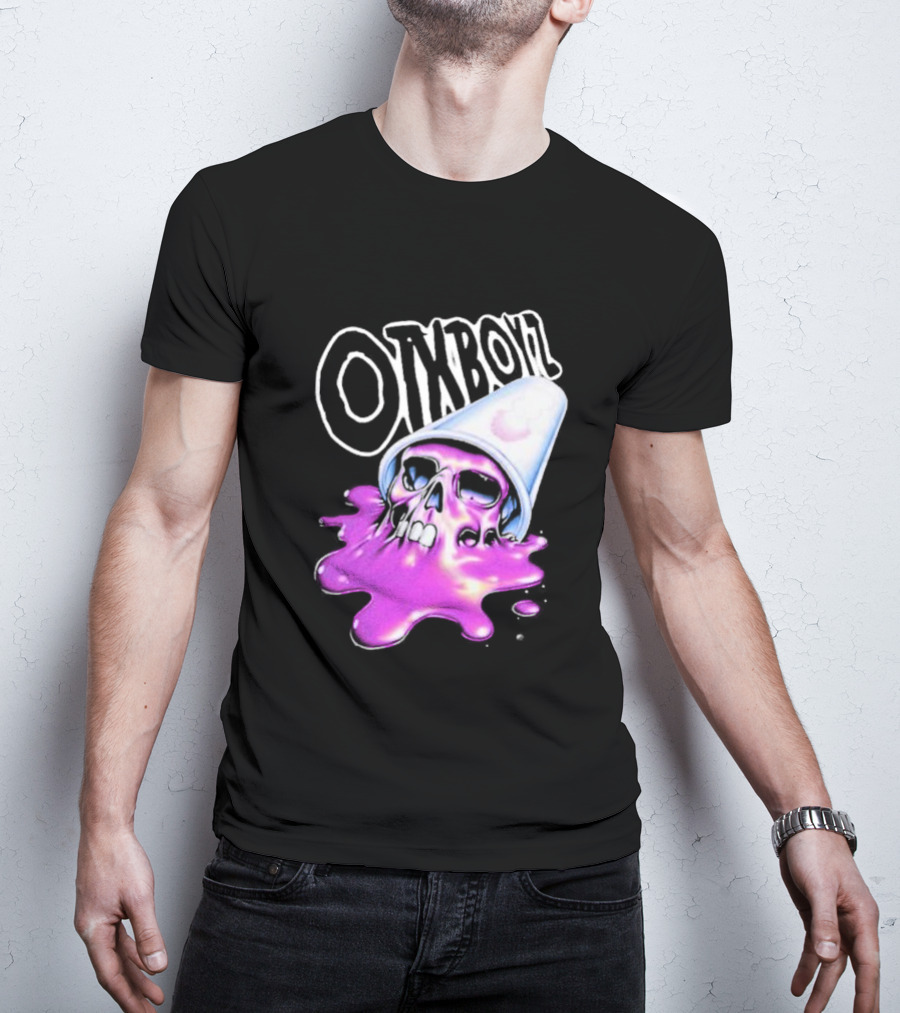 OZYBOYZ Geezy World Oil Spill Purple Skull Cup T-Shirt