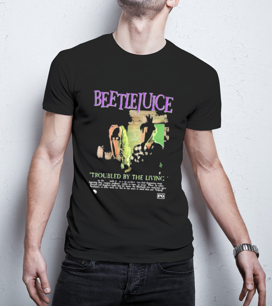 Beetlejuice Troubled By The Living Ghosts March 30 1988 T-Shirt