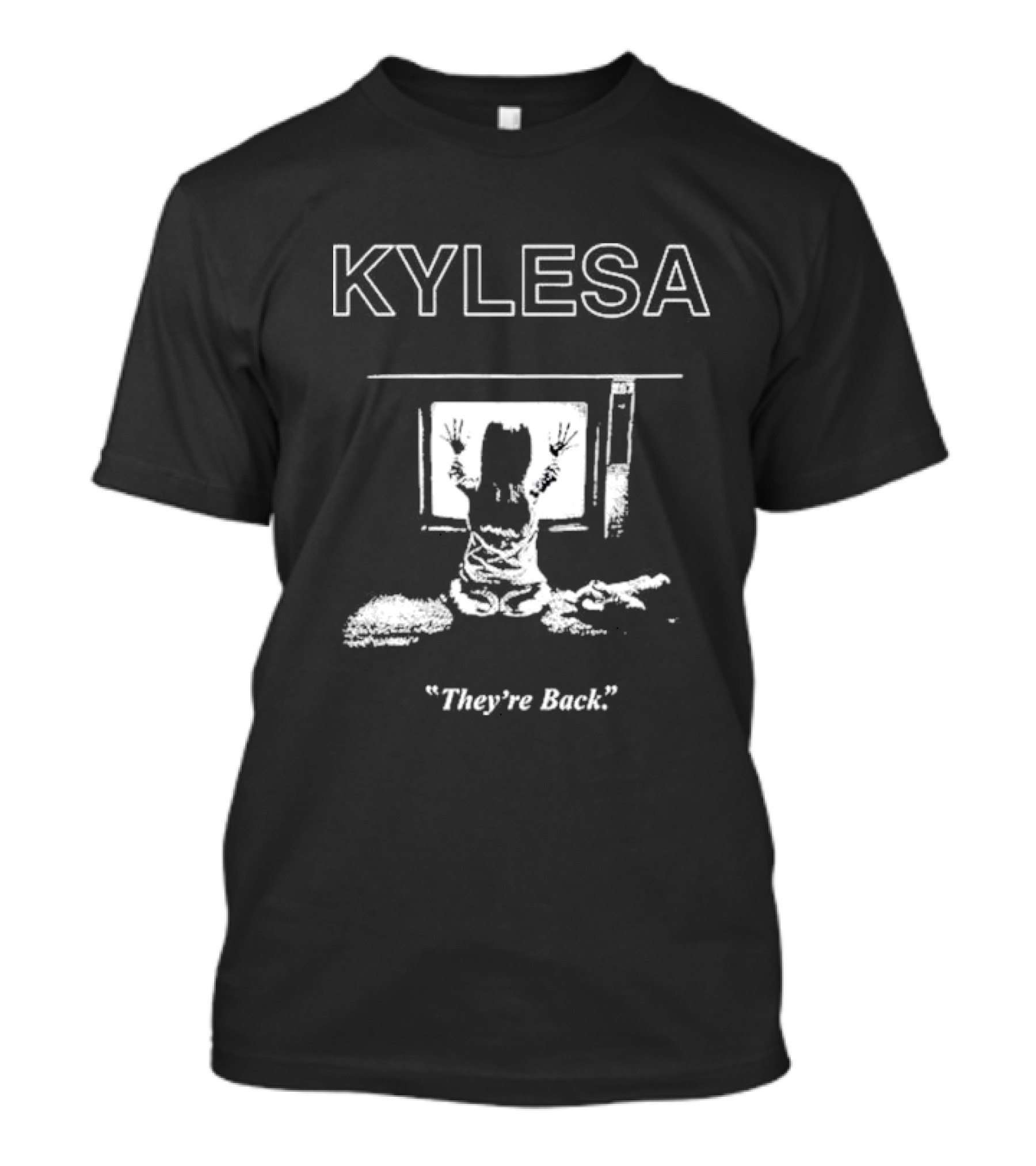 Kylesa They're Back Poltergeist Sitting Girl With Television T-Shirt