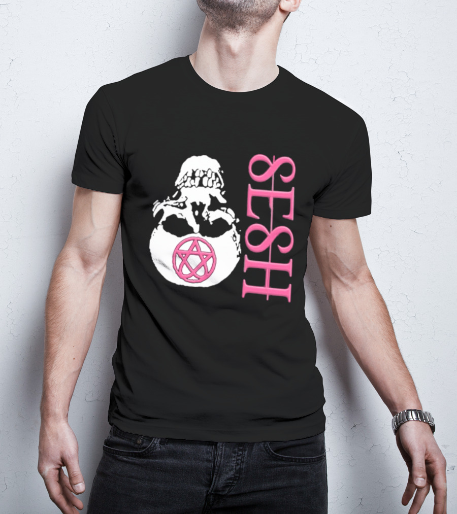 Team SESH Seshagram Skull With Pentagram T-Shirt