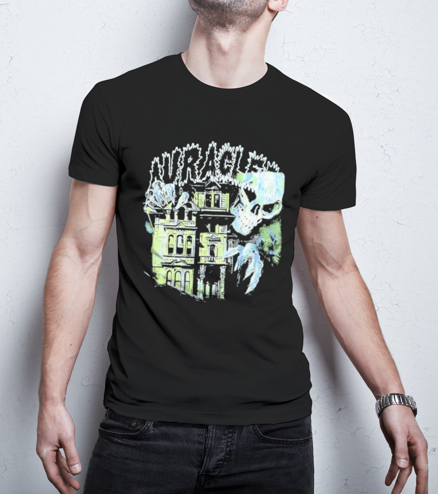 The Auracles Skeleton Haunted House Chris Brown T-Shirt
