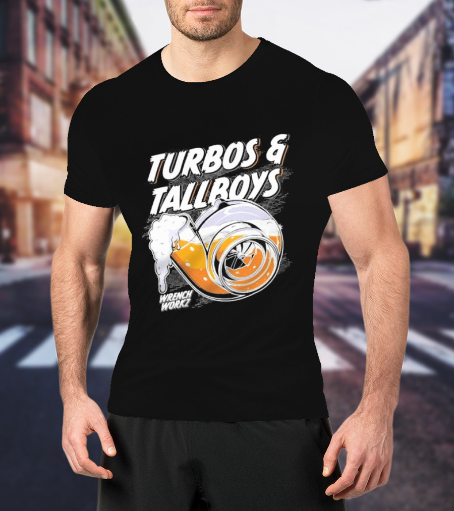 Turbos And Tallboys Wrench Workz Turbocharger Beer Fusion T-Shirt