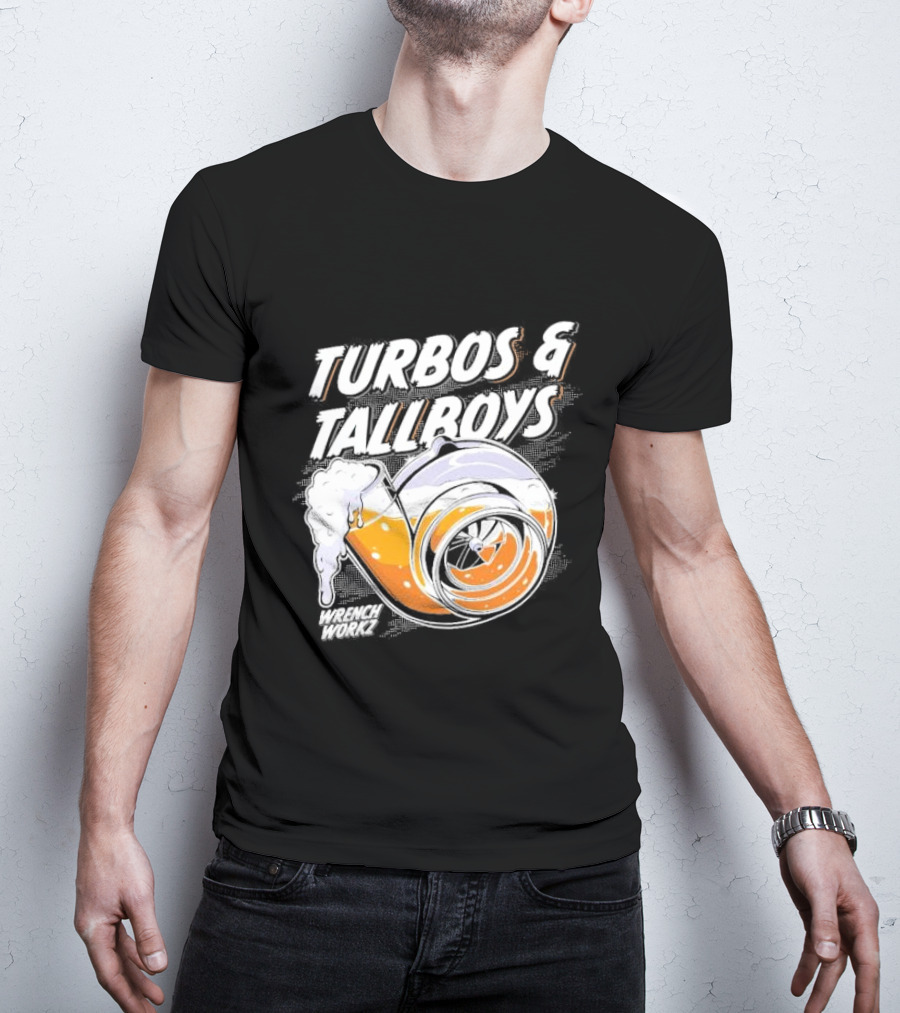 Turbos And Tallboys Wrench Workz Turbocharger Beer Fusion T-Shirt