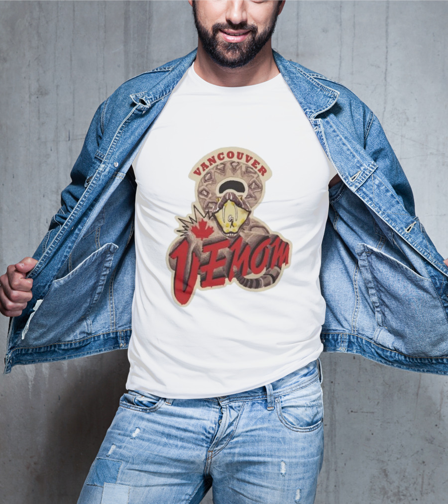 Vancouver Venom Rattlesnake Maple Leaf T-Shirt