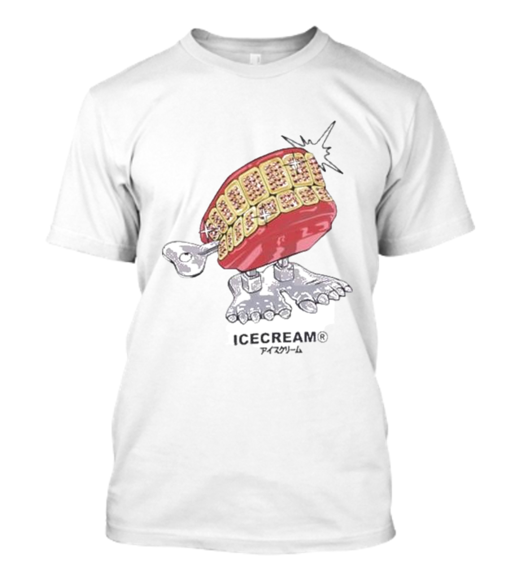 ICECREAM Chatterbox Teeth Walking Figure T-Shirt