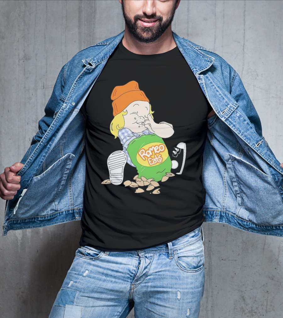 Romeo Eats Almonds Bag Toddler Sneaker Orange Hat T-Shirt