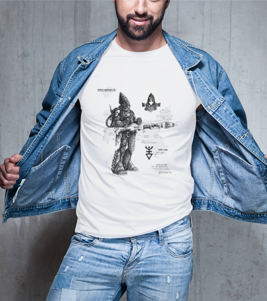 Dark Reaper Aspect Warriors Craftworlds Diagram Details T-Shirt