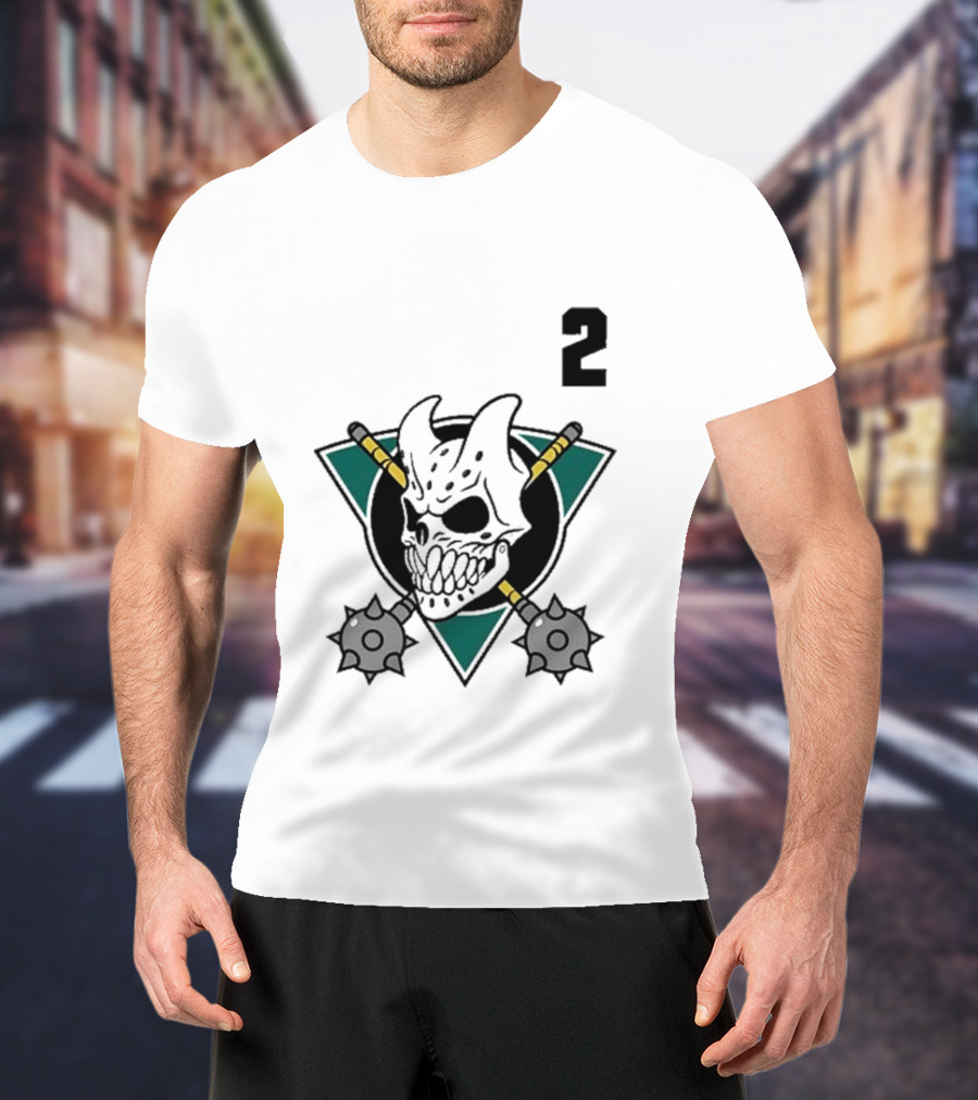 Slaughter To Prevail Hockey Skull Maces Logo 2 T-Shirt