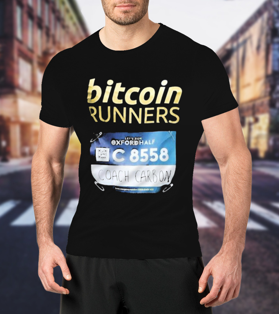 Bitcoin Runners Oxford Half C 8558 Coach Carbon T-Shirt