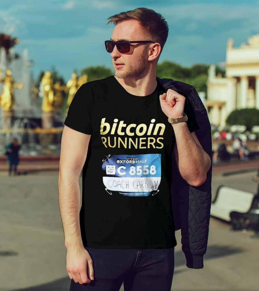 Bitcoin Runners Oxford Half C 8558 Coach Carbon T-Shirt