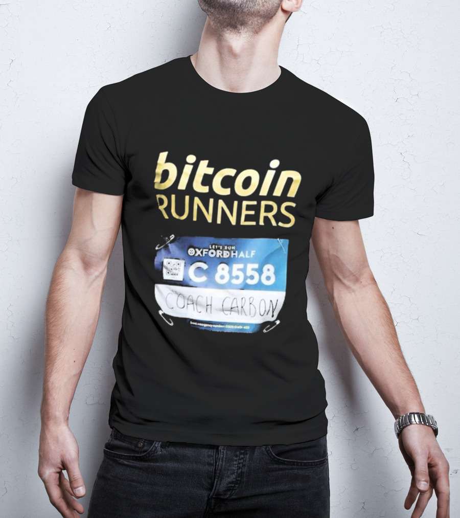 Bitcoin Runners Oxford Half C 8558 Coach Carbon T-Shirt