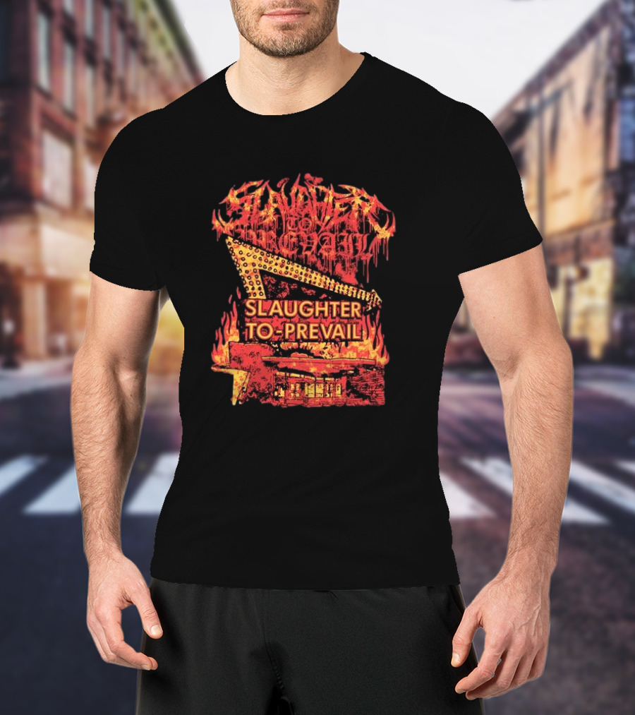 Slaughter To Prevail Flaming Diner Inferno T-Shirt