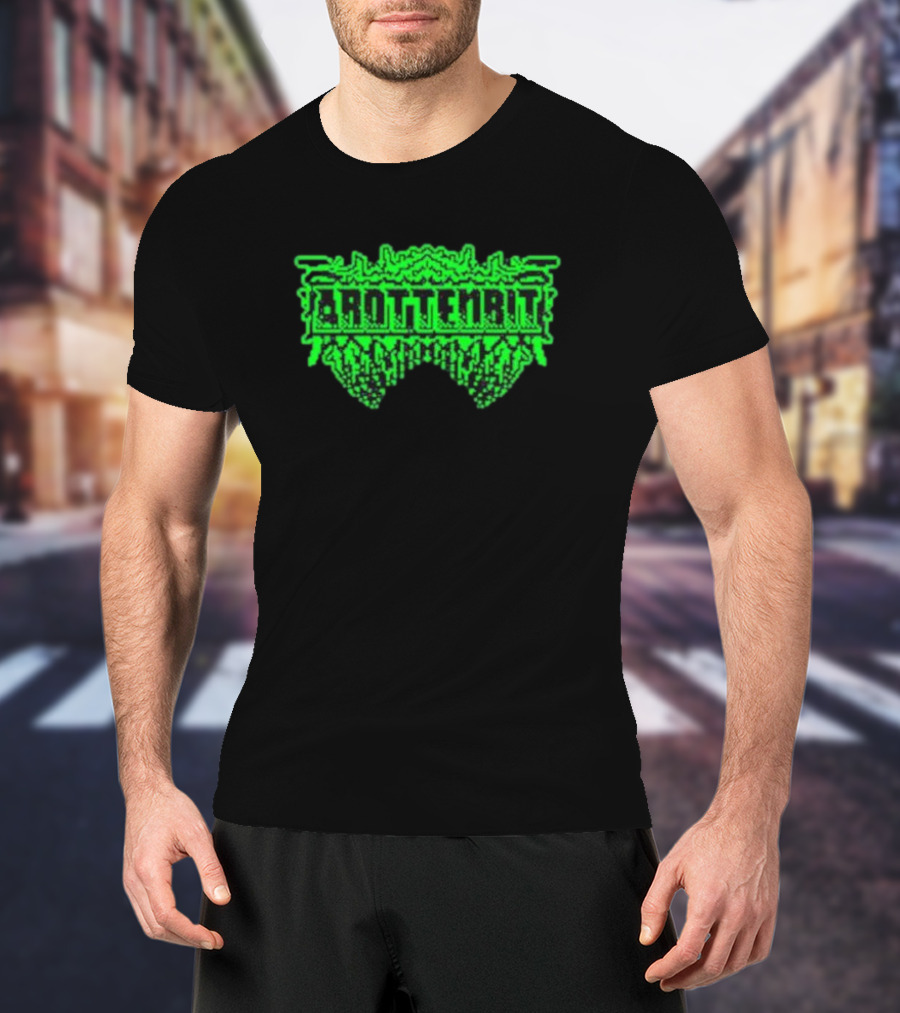 Arottenbit Acid Green Pixel T-Shirt
