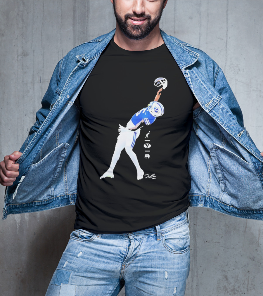 Darius Lassiter BYU Cougars Football Leaping Catch Highlight T-Shirt
