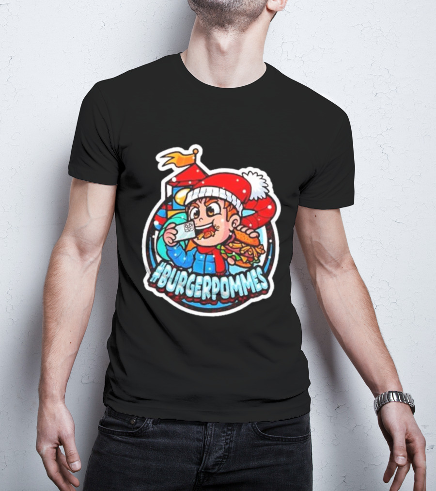 Burgerpommes Lukasbs Christmas T-Shirt