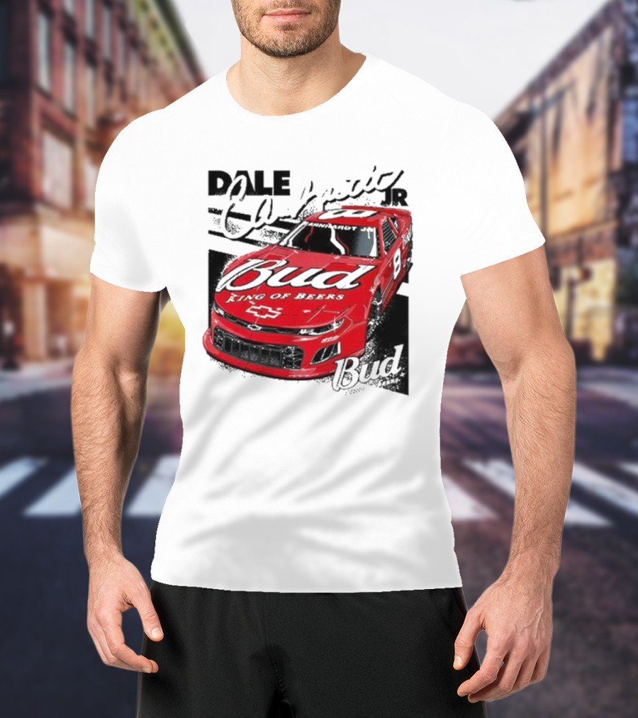 Dale Earnhardt Jr. Bud King Of Beers Chevrolet 9 Racing Car T-Shirt
