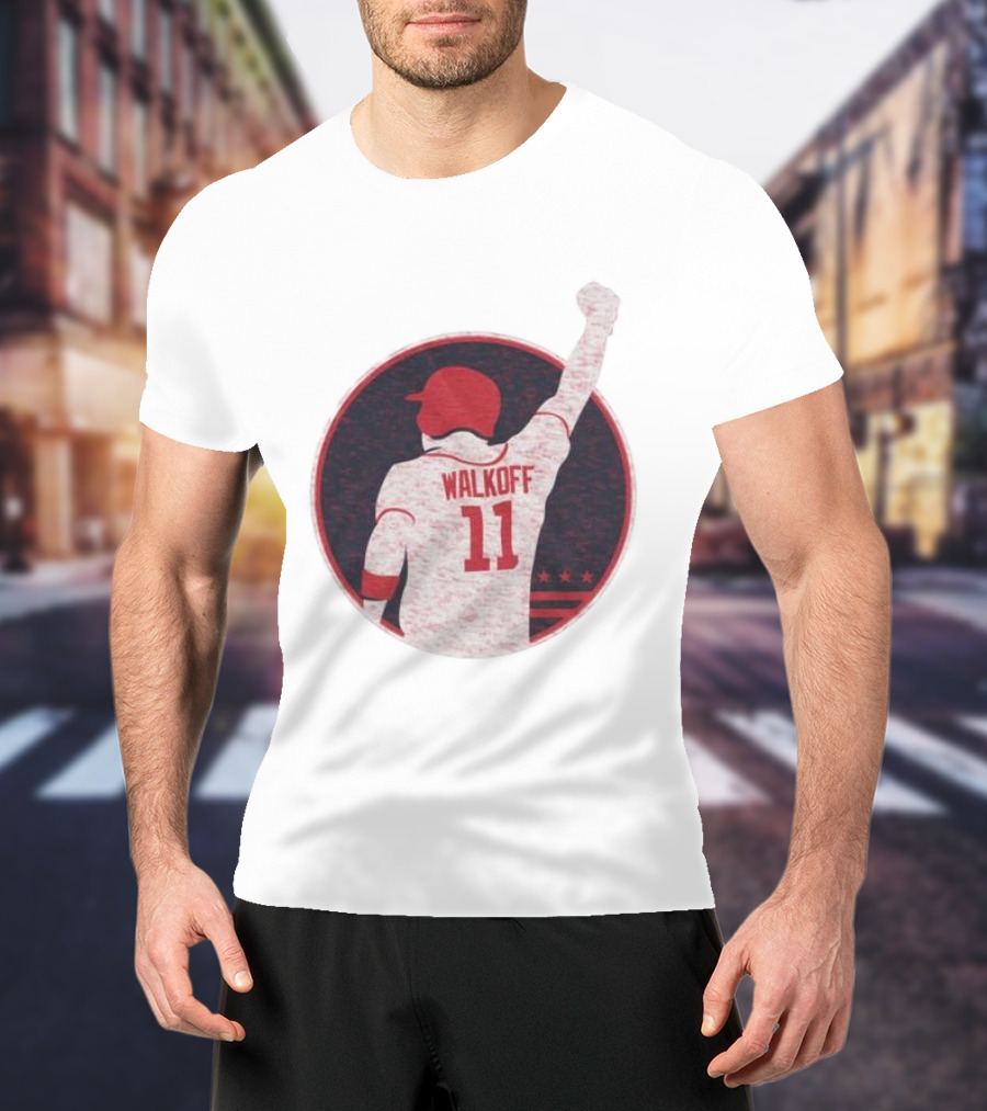 Mr Walkoff 11 Baseball Red Circle T-Shirt