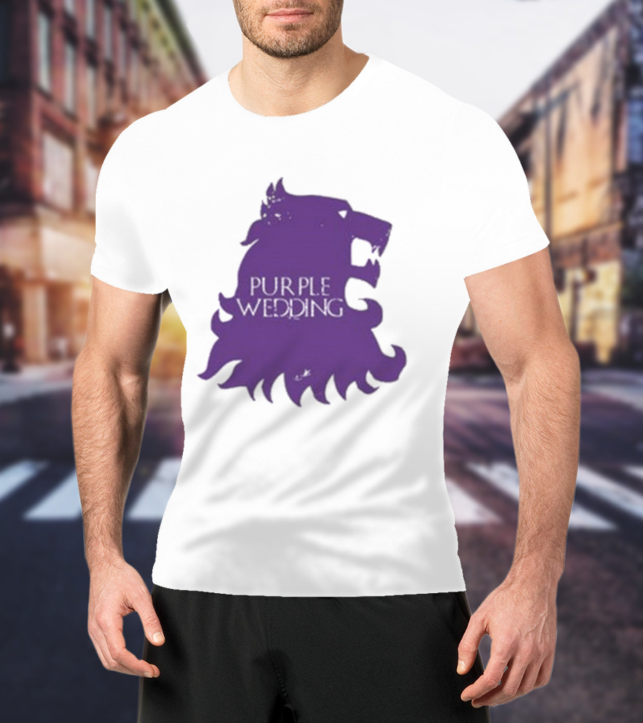 Purple Wedding Lannister Lion Crest T-Shirt