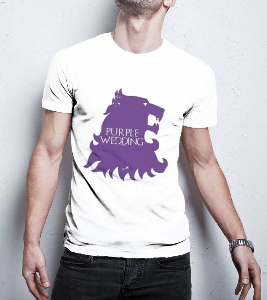 Purple Wedding Lannister Lion Crest T-Shirt