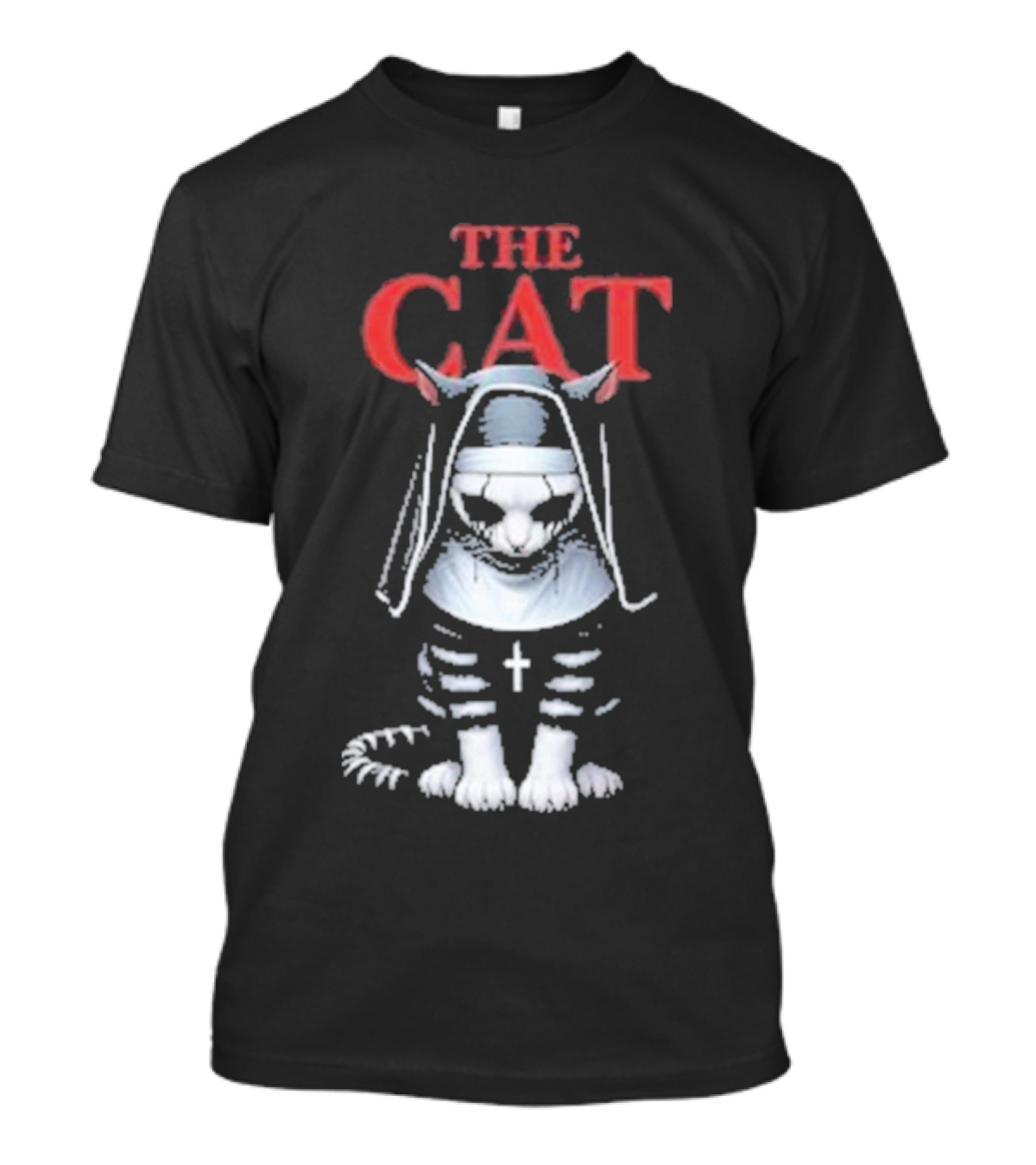 The Cat Nun With Cross T-Shirt